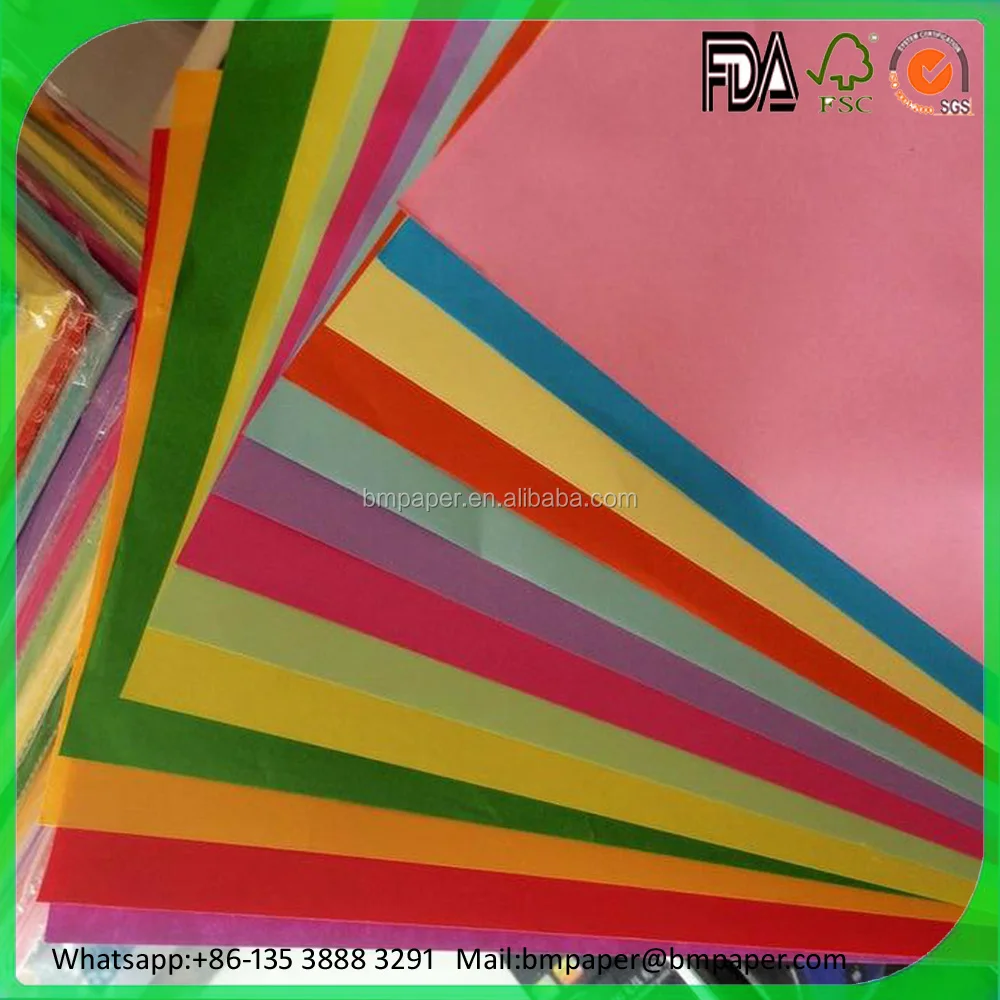 custom decorative printed color wrapping tissue paper