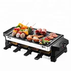 indoor electric portable stone grill raclette barbecue grill