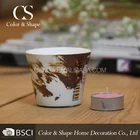 Gifts and decoration brown colorful tealight candle holder