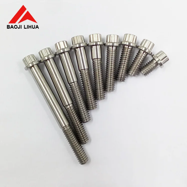 Gr5 Ti 12 point flange bolts/ 12 points flange nuts for automobile