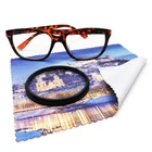logo printed 3m microfiber lens cleaning cloth/eyeglasses cleaner cloth
