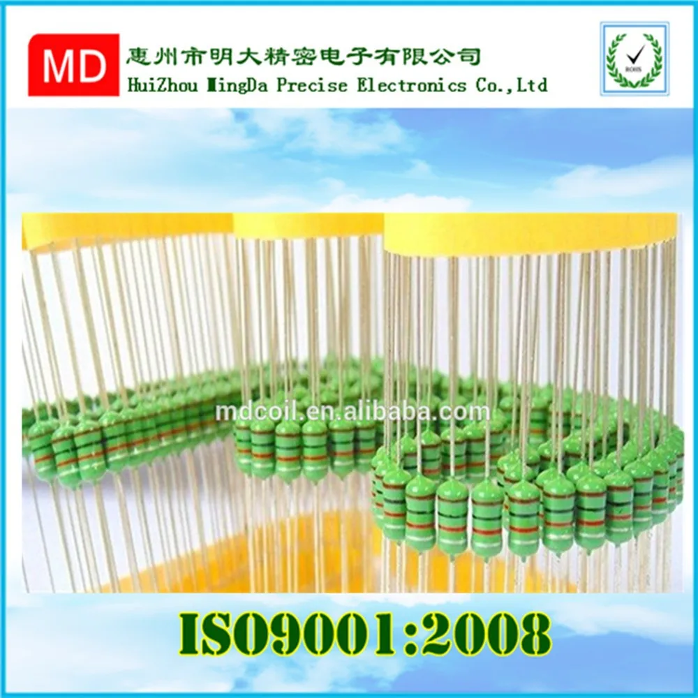 Axial Color Code Fixed Inductor / Color circle Inductance 100, View