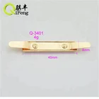 Q-3401 antique metal nameplates silver /light gold metal label unblemished logo plate