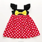 Wholesale children princess dresses casual polka dot girls summer baby birthday boutique dress