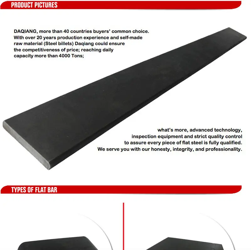 Flat steel 55Cr3 abs grade a flat bar