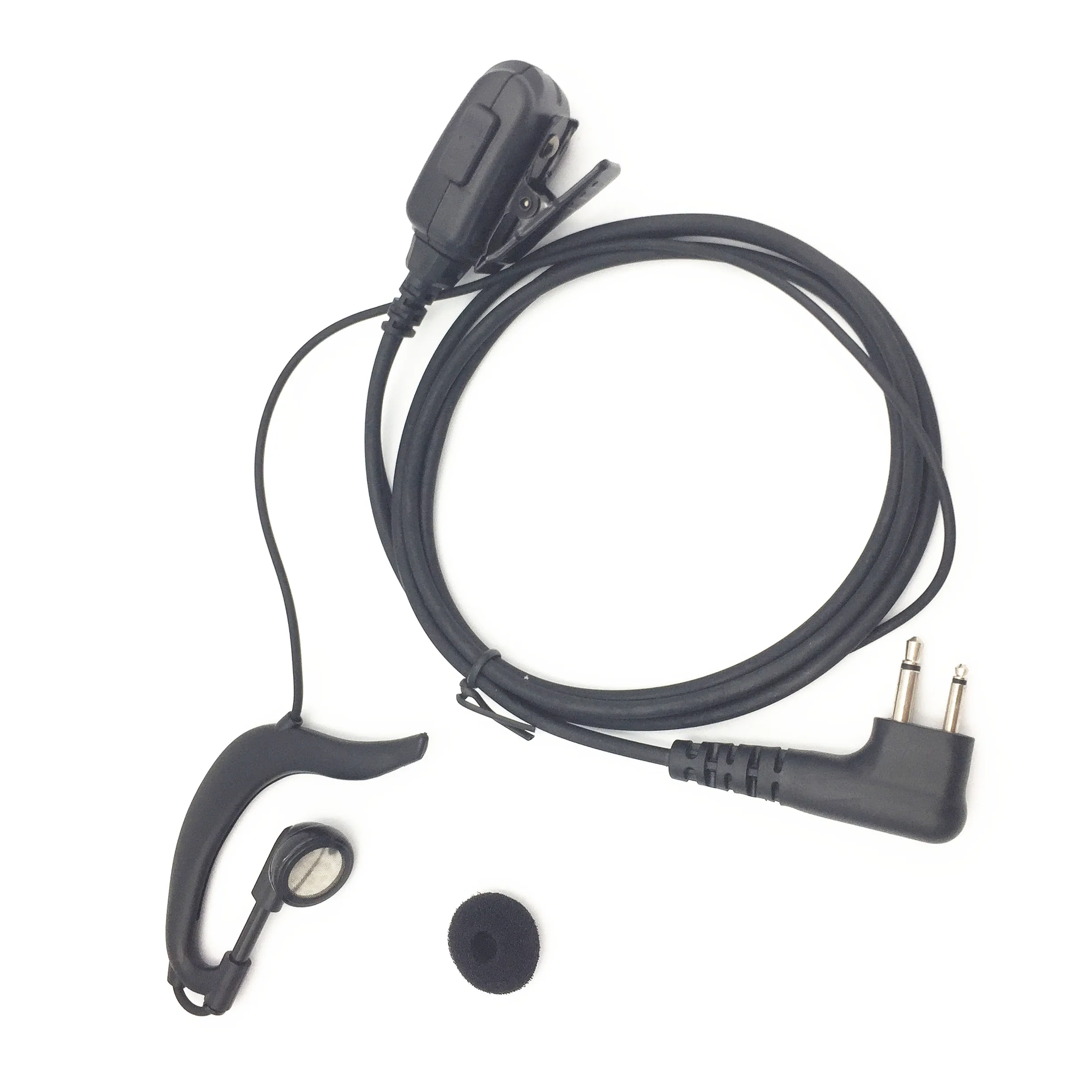 RISENKE cheap earhook earpiece M head for motorola walkie talkie headset headphone hidden earphone 2 way radio 2 wire 2 pins - ANKUX Tech Co., Ltd