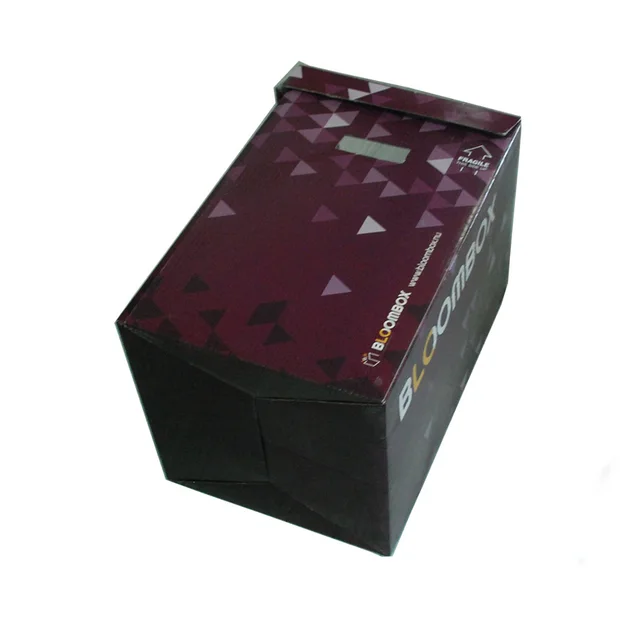 large size custom print recycled paper archive carton box with