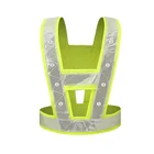 China supplier running bike motorcycle with 2 inch reflective strips X-Large police flashing led reflective safety vest