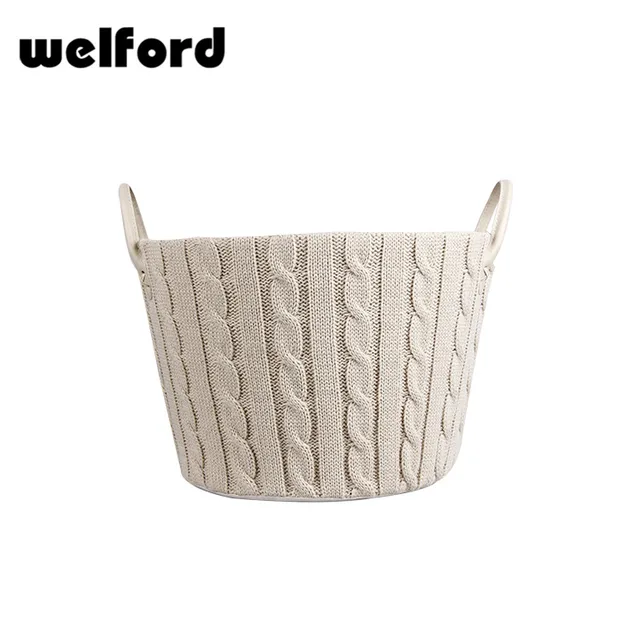 chinese laundry wicker woven storage baskets with handles