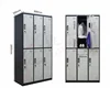 cheap locking cabinet 6/4/2 door storage locker metal door wardrobe locker on sale