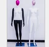 Ghost Face Female Full Body Durable Plastic Abstract chrome Head Mannequin