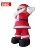 Christmas Inflatable Characters decoration balloon inflatable Santa Claus with lighting