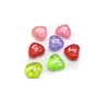 7X7mm Assorted Colorful Plastic Acrylic Round Alphabet Letter Heart Beads