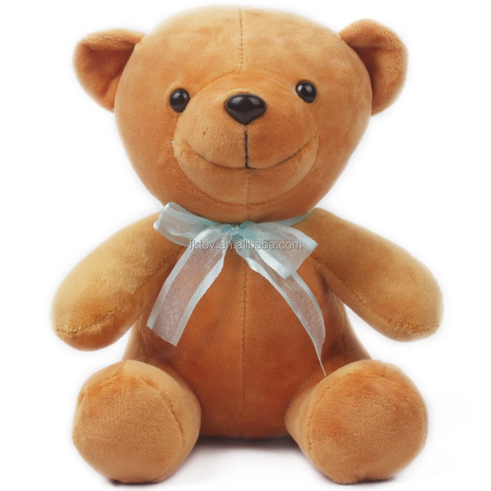 custom teddy bear plush toy with bow tie cut soft toy for
