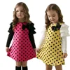 Cute Fashion Girls Dress Long-sleeve Dot Princess Baby Children Dresses