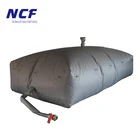 Tarpaulin Cold Water Pillow Reinforced 100% Polyester PVC Fabric Grey Collapsible Storage Tank