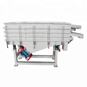 horizontal linear vibrating screen used for grain sieving