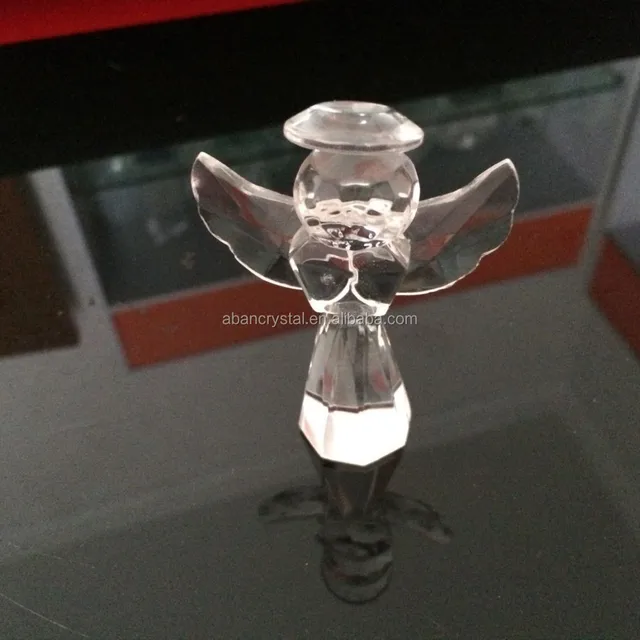 wholesale crystal glass angel for religious gift