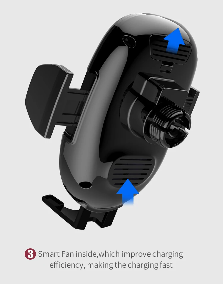 2018 Autolion chargeur RAPIDE noir et rouge 10 W 7.5 W 5 W simple bobine de chargeur sans fil de voiture - ANKUX Tech Co., Ltd