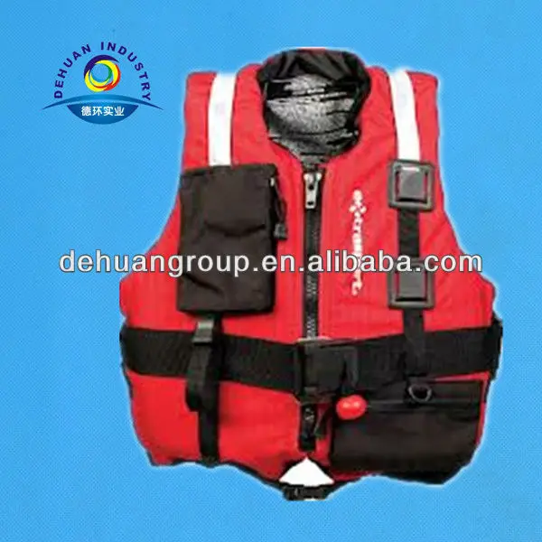 foam pfd & red life jacket