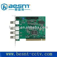 High Quality BESNT driver dvr card 4CH Support multi-level P/T/Z control through LAN/WAN cctv DVR Card BS-D104