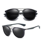 high quality polarized ce round sunglasses men fishing gafas de sol tr90