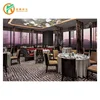 IDM-RT106 Wooden Royal Chair And Table and round booth seating For Restaurant Furniture