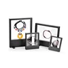 Large jewelry box jewelry name plates stand black thick bottom jewelry display tray