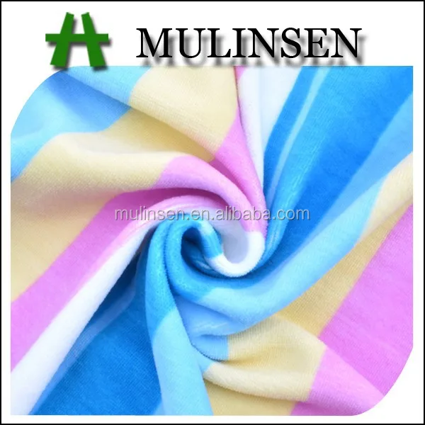 coloured soft,colouredsoft textile knitted polyester plush soft velvet rainbow coloured