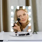 Three Different Lights Colors 12Pcs Led Bulbs Hollywood Makeup Vanity Mirror With Lights