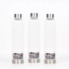 Custom Brand Crystal Water Bottle With Round Gift box Pack