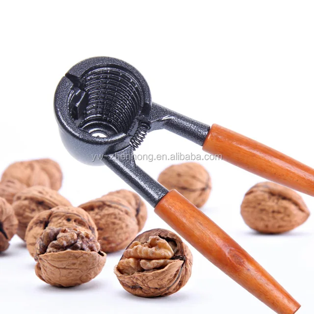 cheaper solid durable wooden handle walnut nut cracker