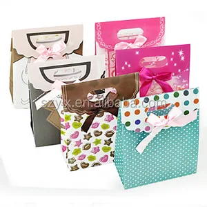 cute hand bag online shopping paper gift bag oem