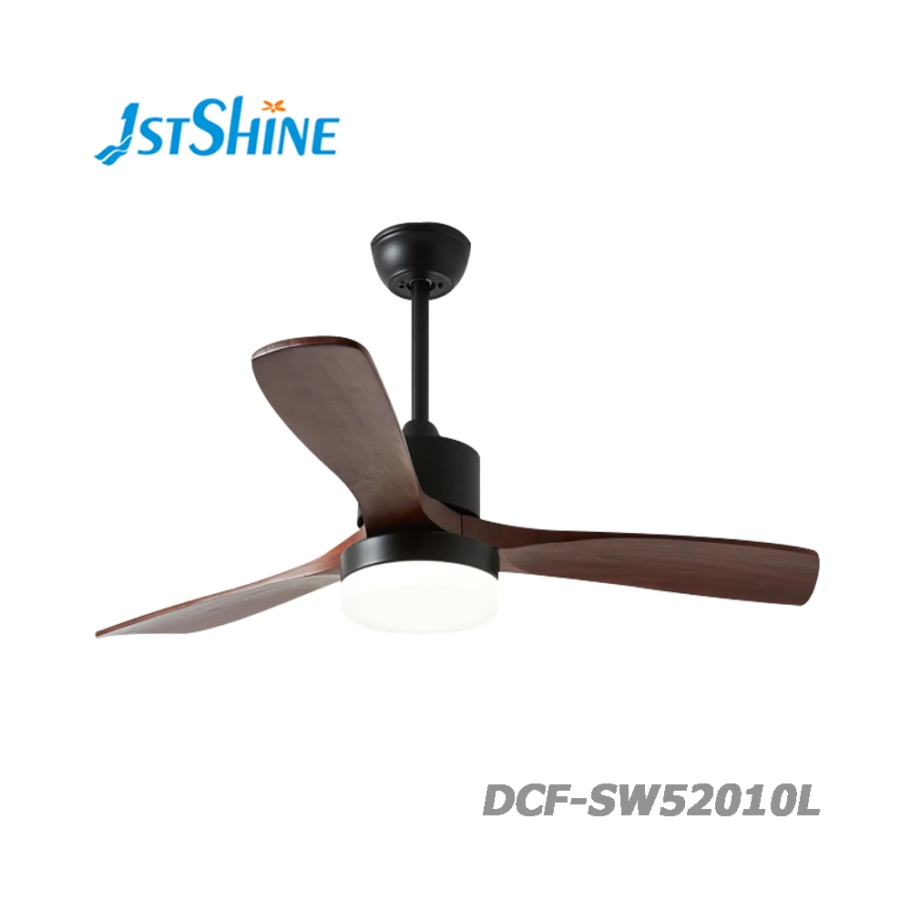 52 Or 48 Inch European Style Modern Electrical Solid Wood Blades Ceiling Fan With Led Light Buy Fan Ceiling Fan Solid Wood Ceiling Fan Product On