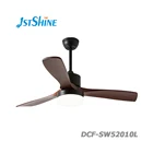52 or 48 inch European style modern electrical solid wood blades ceiling fan with LED light