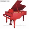 Spruce wood Soundboard Material Grand Piano Type Lower Price Red Baby Grand Piano with Piano Accessories