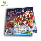 Lovely 3d Lenticular Greeting Cards for Christmas Valentine's day mother's day father's day Easter and birthday