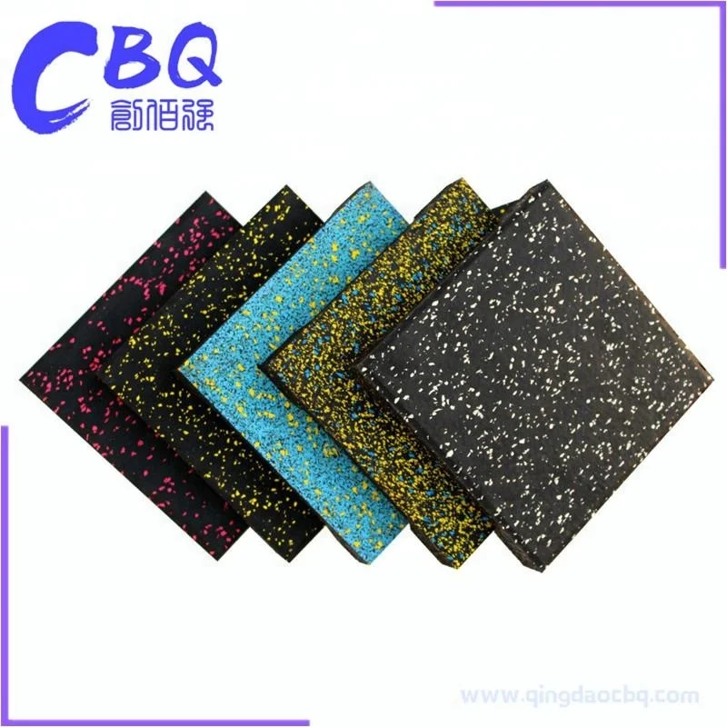 Heavy Duty Gym Rubber Flooring Tiles For Weight Lifting Room And