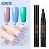 Rosalind OEM custom UV LED soak off hybrid nail art pen acrylic gel varnish brush gel nail polish pen with 58 colors