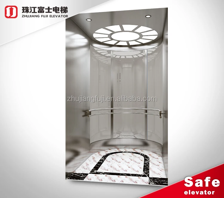 Fuji Brand Low Cost High Quality Safety Beautiful Sightseeing home small residential elevator for villa house