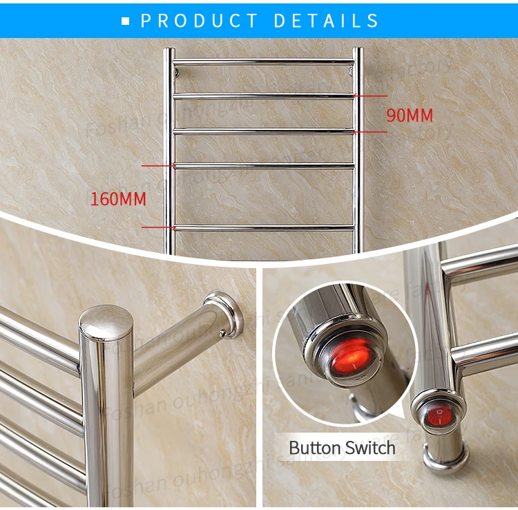 Luxury Fashion Towel Warmer Stainless Steel Freestanding Towel Warmers For Bathroom