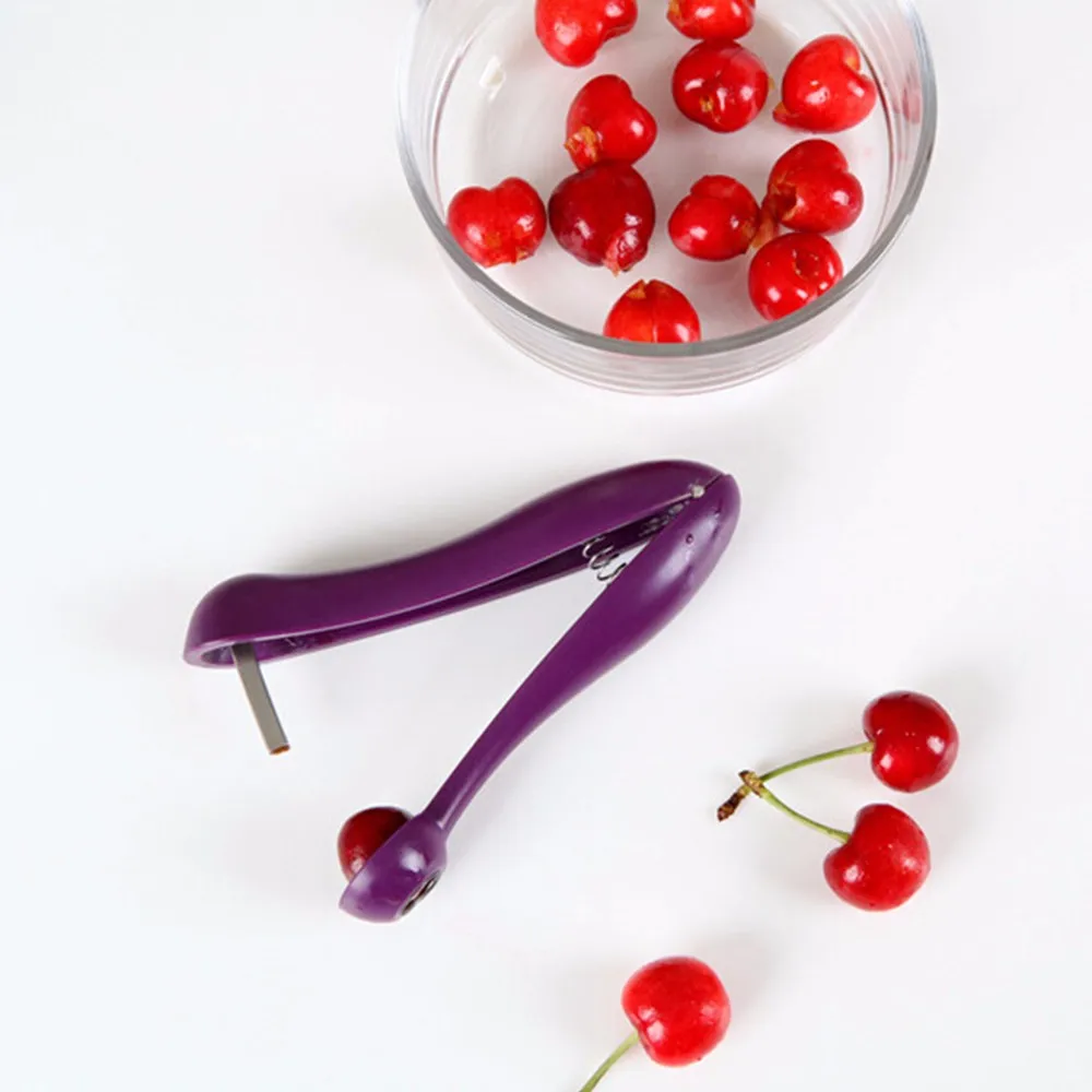 Novelty Super Cherry Pitter Nuclear Device Cherries Seed Implement Cherry Corer Fruit Vegetable Kitchen Tools KC1377