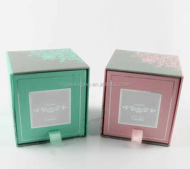 custom luxury packaging paper candle gift box handmade paper