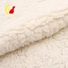 Fashion wholesale super soft thick white 100% polyester fleece sherpa fabric