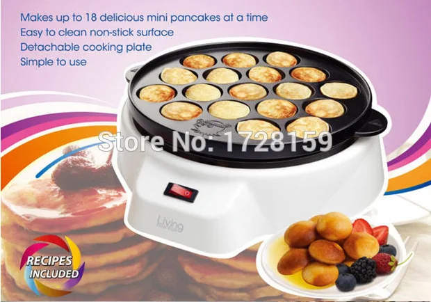 Free Shipping Household 220V 650W 40MM Electric Small Octopus Balls Octopus Grill Plate 18 Small Takoyaki Machine