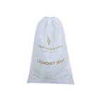 Silk screen printing non woven material string bag eco friendly drawstring bag with custom color printed