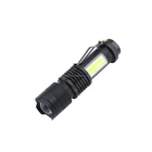 ホット販売ペンホルダーled懐中電灯アルミ合金led多機能14500/aaバッテリー懐中電灯小さなミニトーチライト
