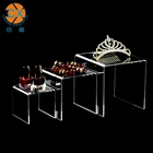 Good Quality Plexiglass 3 Step Acrylic Riser Display Stand