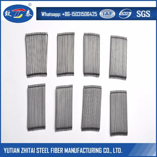 wholesale ce approved glued end hooked steel fiber for