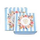 Custom packaging box set blue flower new born baby gift box